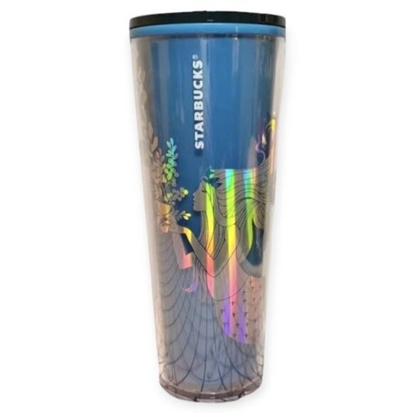 Starbucks 24oz Blue Mermaid Siren Tumbler Holiday 2021 - Picture 2 of 5